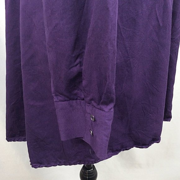 Soft Surroundings Allegretti Tunic Top Womens Size Small Long Sleeve Button Down - Picture 9 of 11